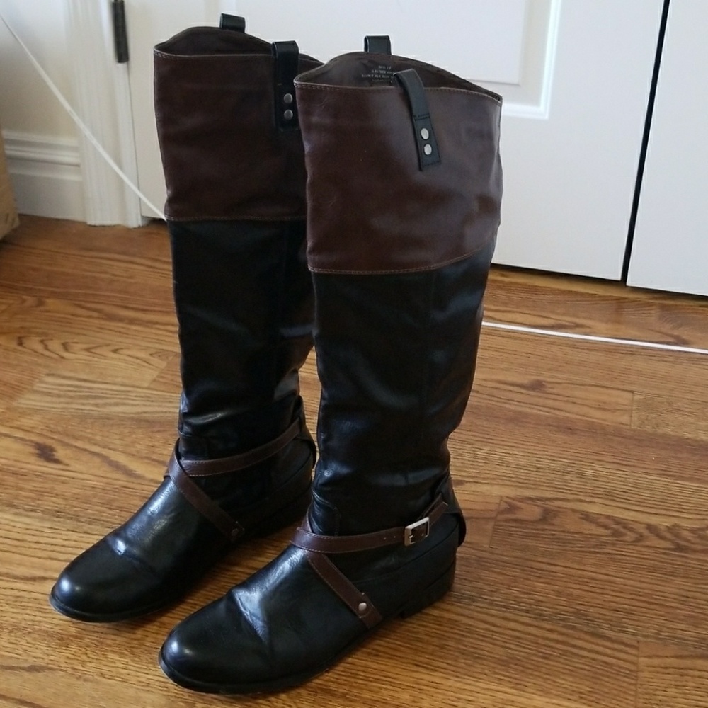 Knee high leather boots